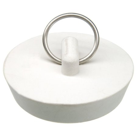 DANCO Drain Stopper, Rubber, White, For 134 in Drain, Universal Sink 88272